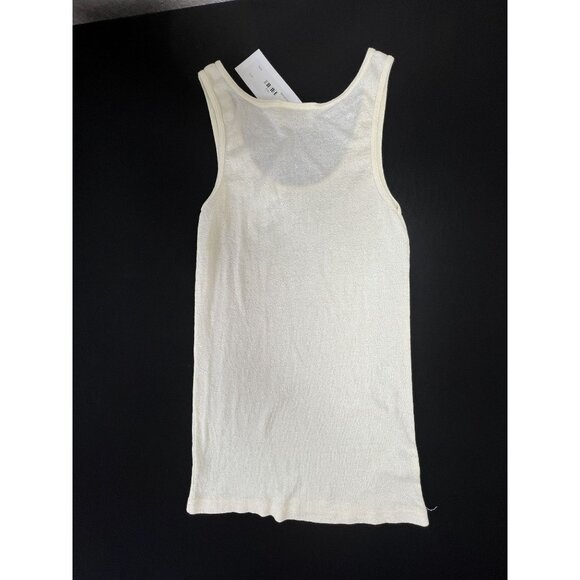 Michael Stars Womens One Size Boho Chic Preppy Cream Sleeveless Tank Top USA - Picture 2 of 10